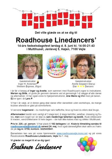 Roadhouse Linedancers Vejle fødselsdag 